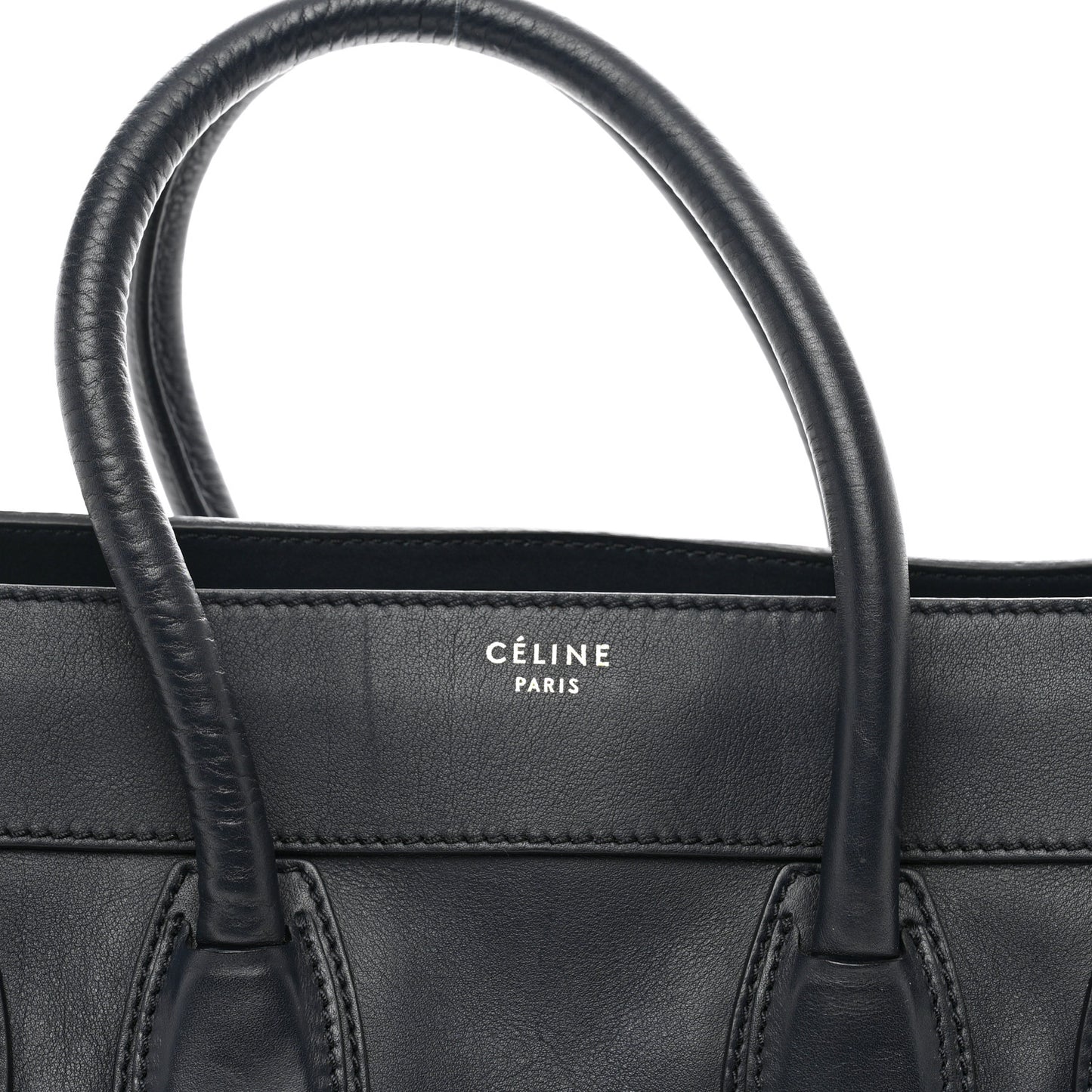 Smooth Calfskin Mini Luggage Navy Blue