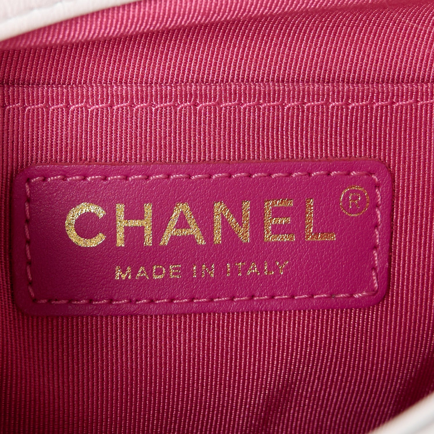 Chanel Lambskin Quilted Small Circular Handle Bag White 6 of 11