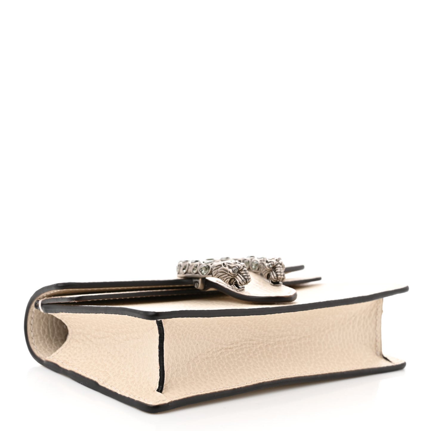 Dollar Calfskin Crystal Super Mini Dionysus Shoulder Bag Mystic White Black Diamond