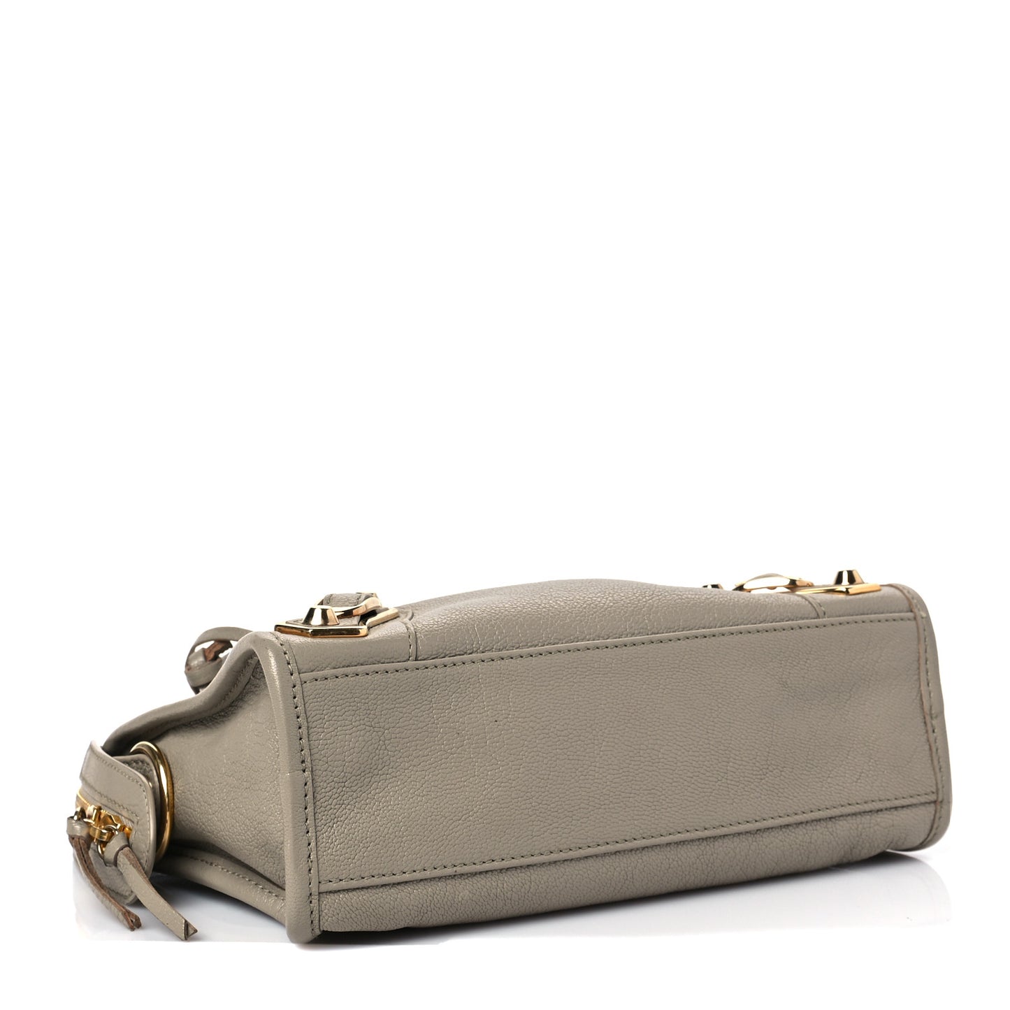 Chevre Gold Metallic Edge Hardware Mini City Beige Dune Argille