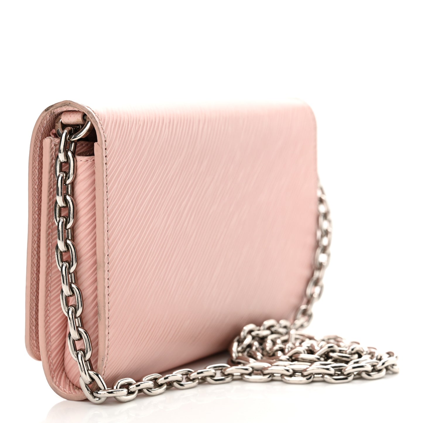 Epi Twist Chain Wallet Rose Ballerine