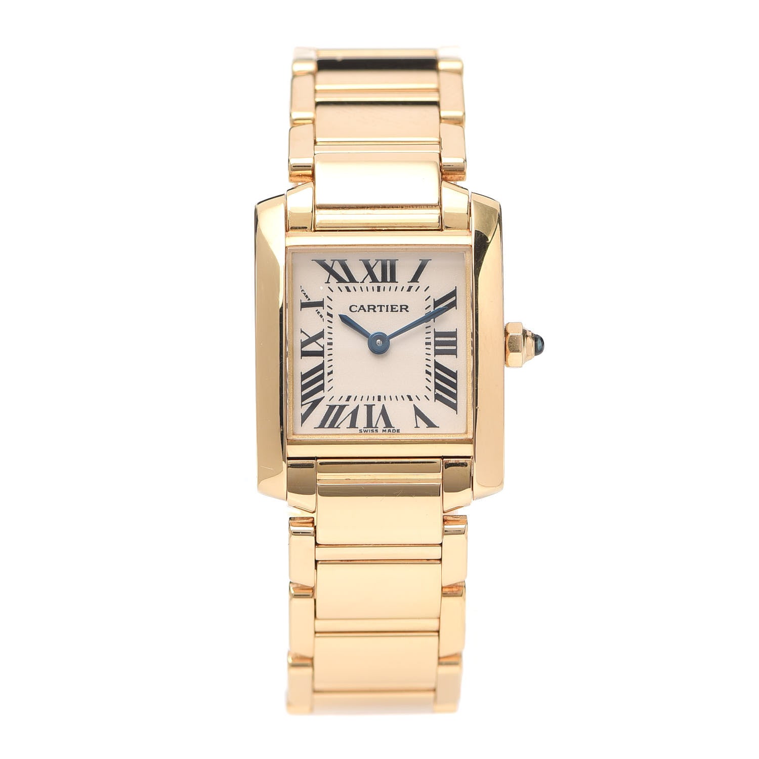 Cartier 18K Yellow Gold 20mm Tank Francaise Quartz Watch 1 of 6