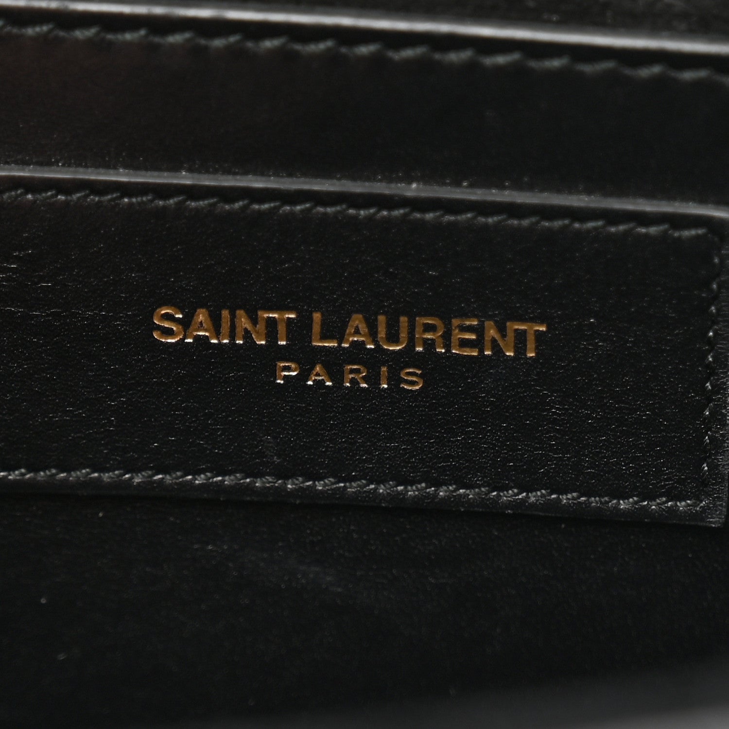 Saint Laurent Calfskin Patterned Cassandre Tassel Clutch Black 6 of 11