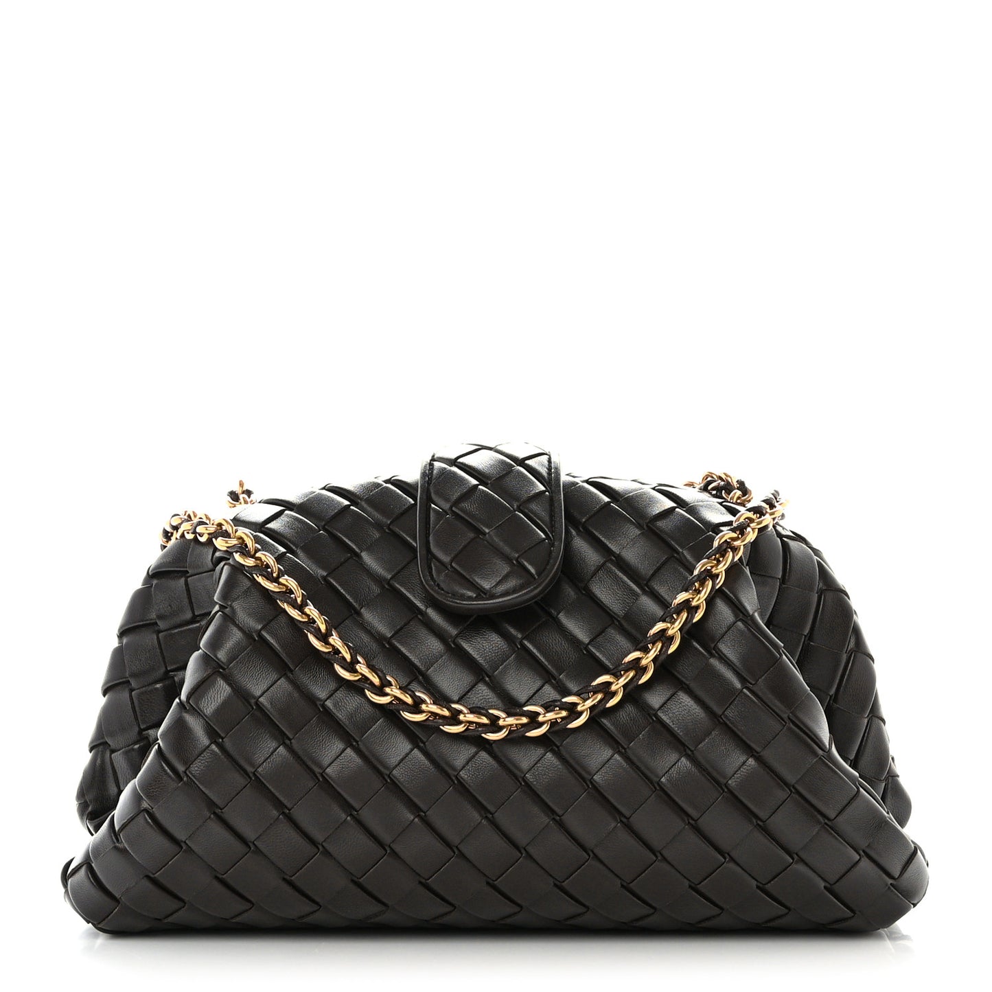 Nappa Intrecciato Teen The Lauren 1980 Clutch With Chain Fondant