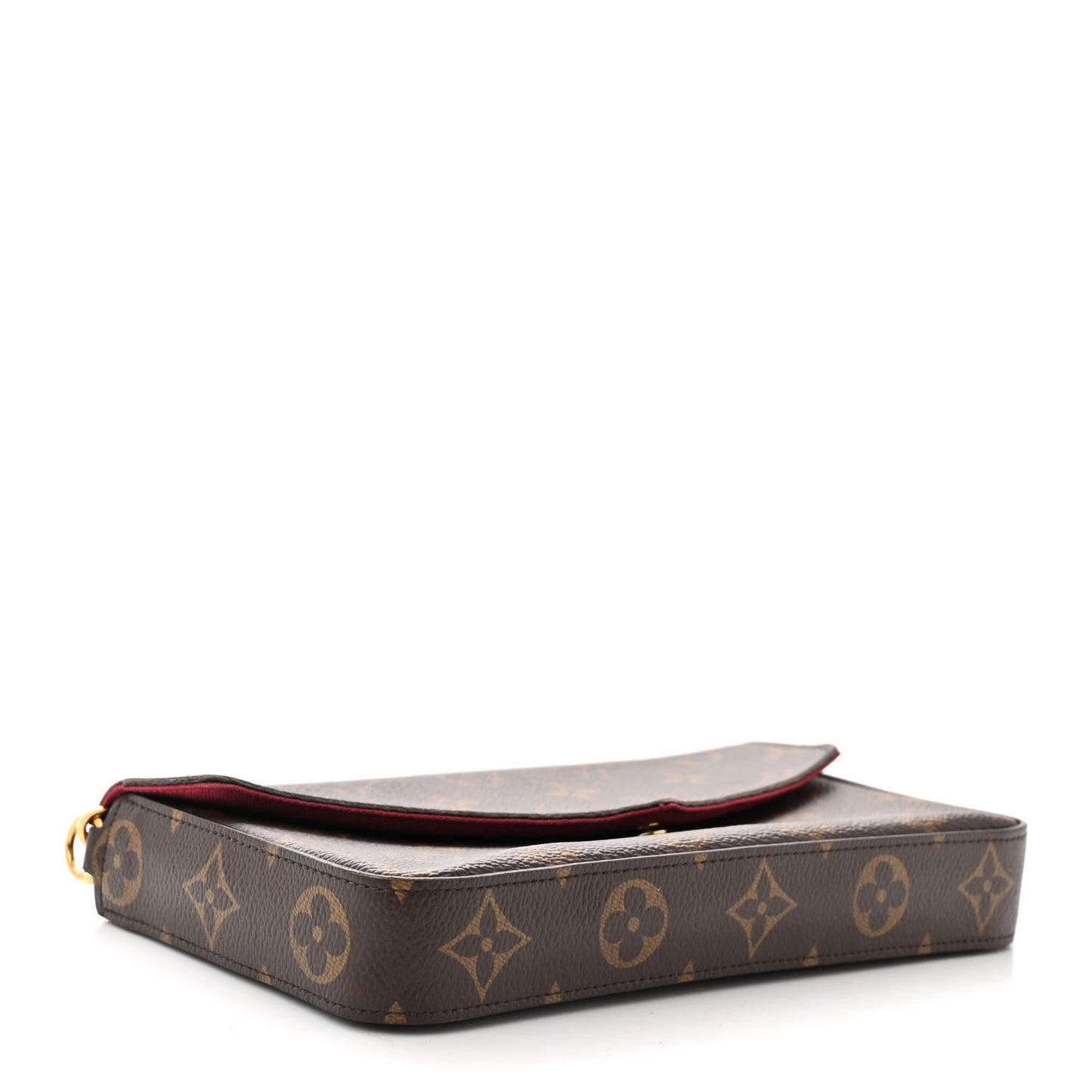 Monogram Pochette Felicie Chain Wallet Fuchsia