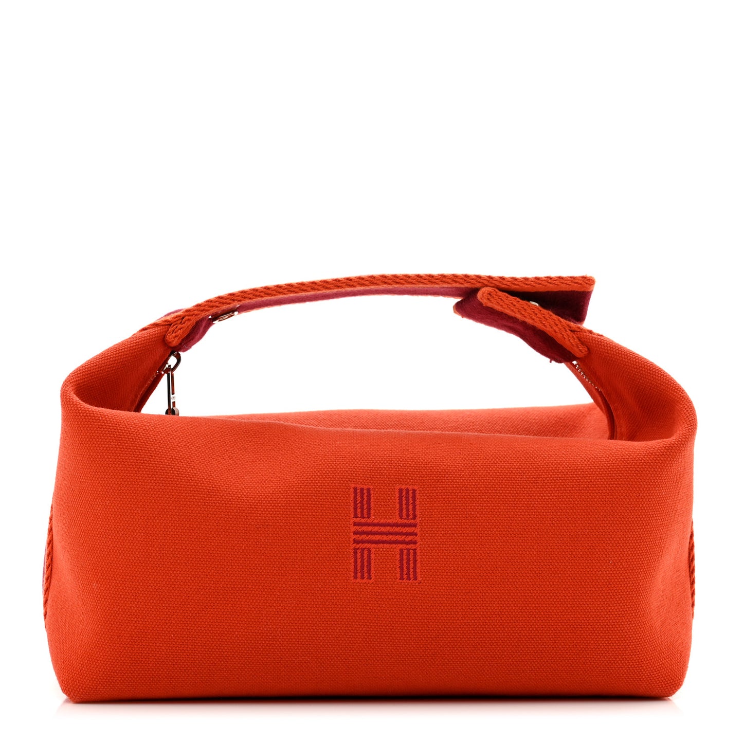 Canvas Small Bride-A-Brac Pouch Orange Burgundy