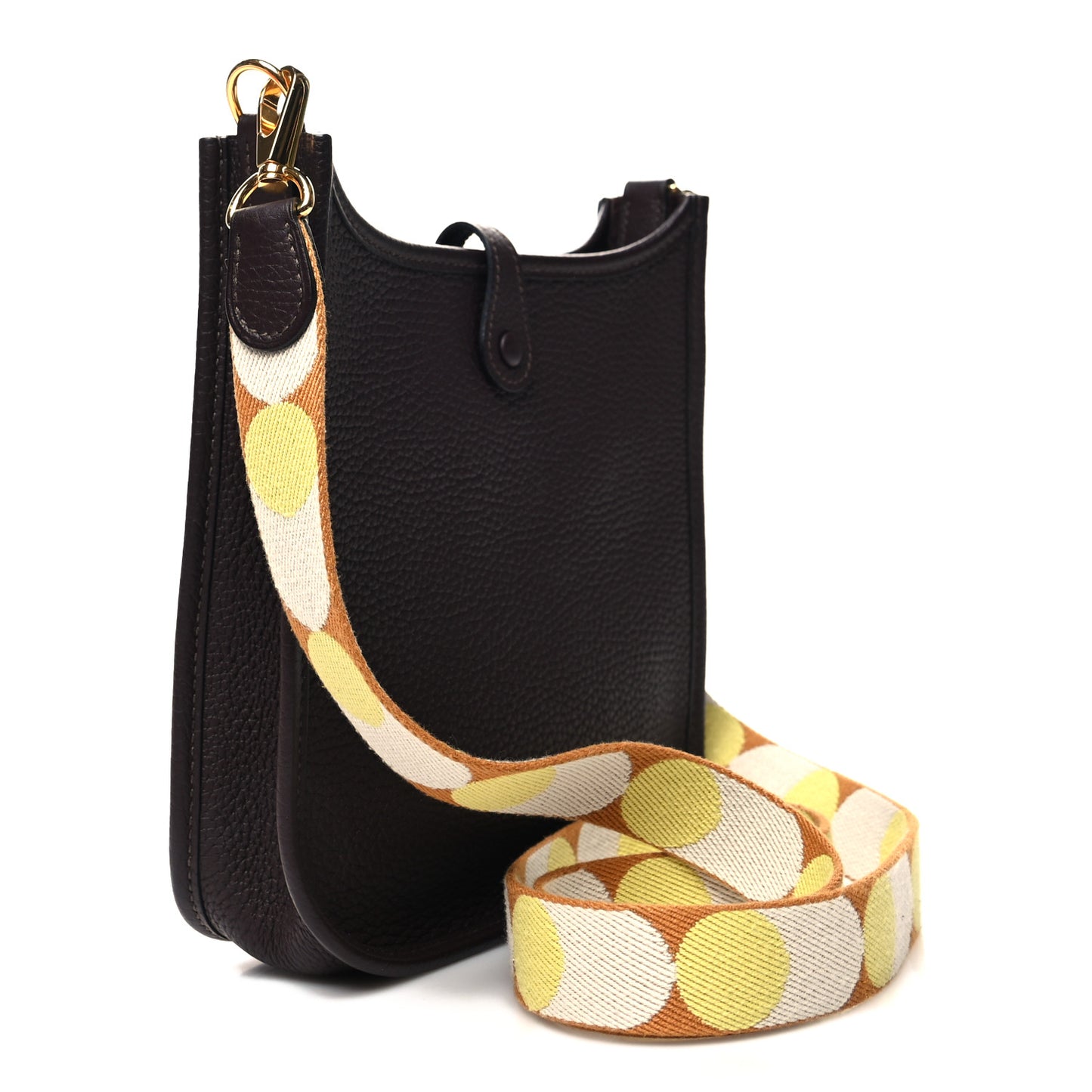 Taurillon Clemence Flipperball Sangle Evelyne TPM Rouge Sellier Caramel Nata Gold