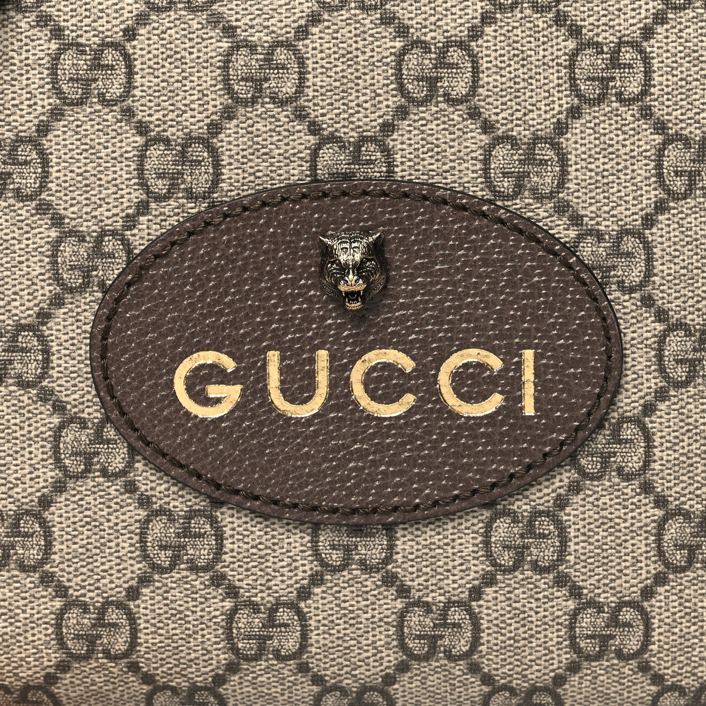 GG Supreme Monogram Web Neo Vintage Shoulder Bag Beige New Acero Crop