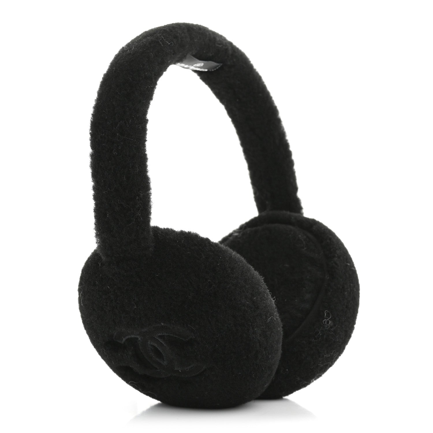 Chanel Shearling CC Ear Muffs Black 3 of 5