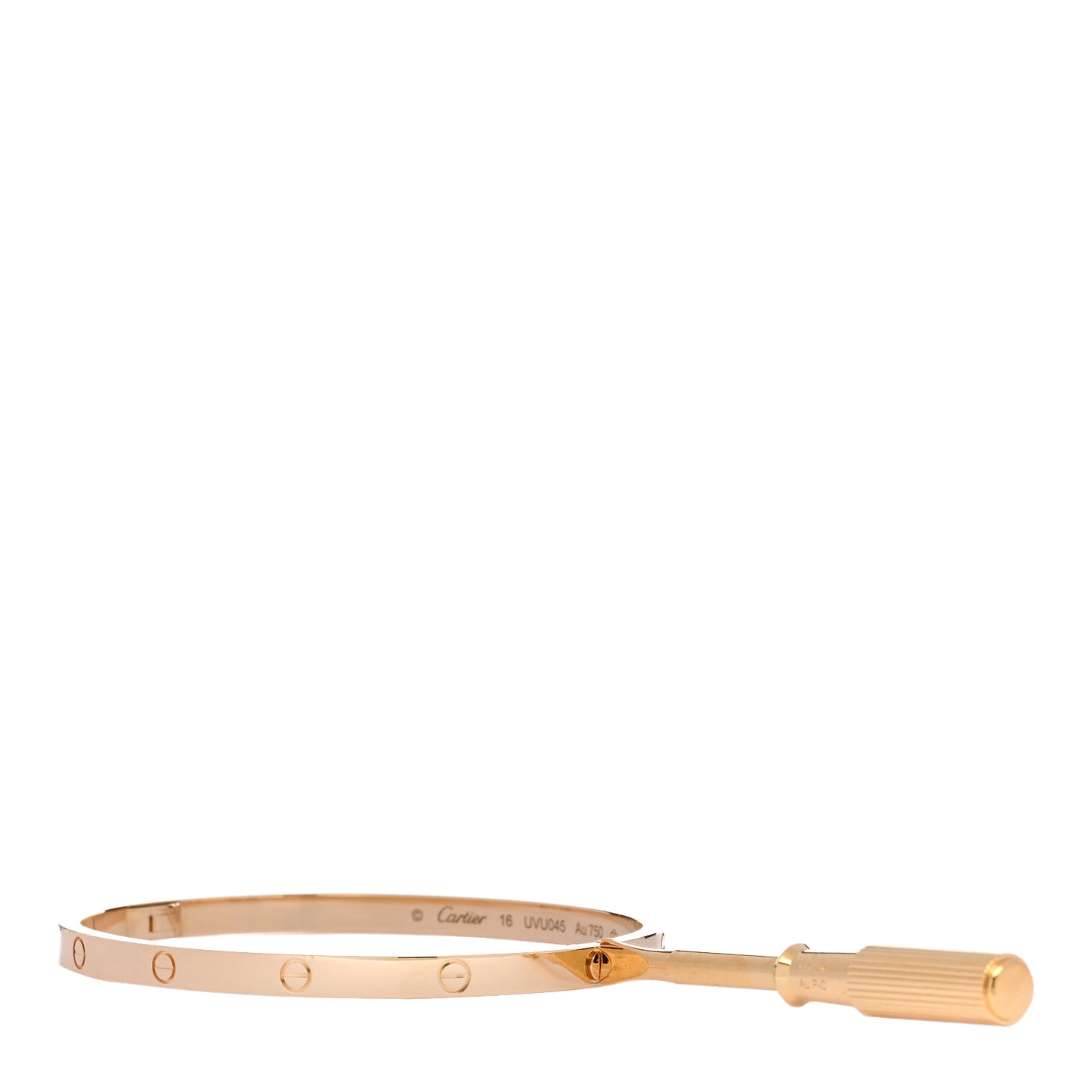 18K Yellow Gold Small LOVE Bracelet 16