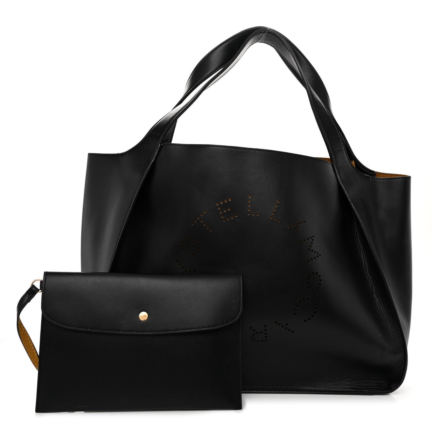 Eco Alter Nappa East West Perforated Tote Black