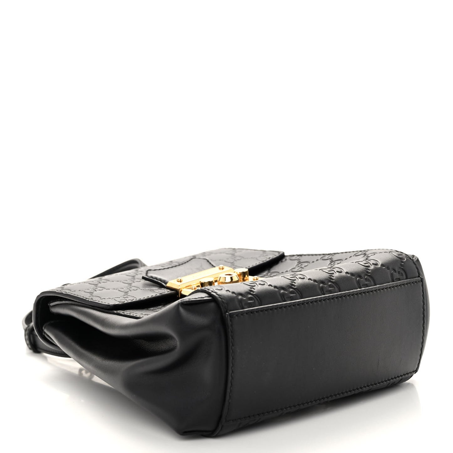 Guccissima Signature Padlock Backpack Black