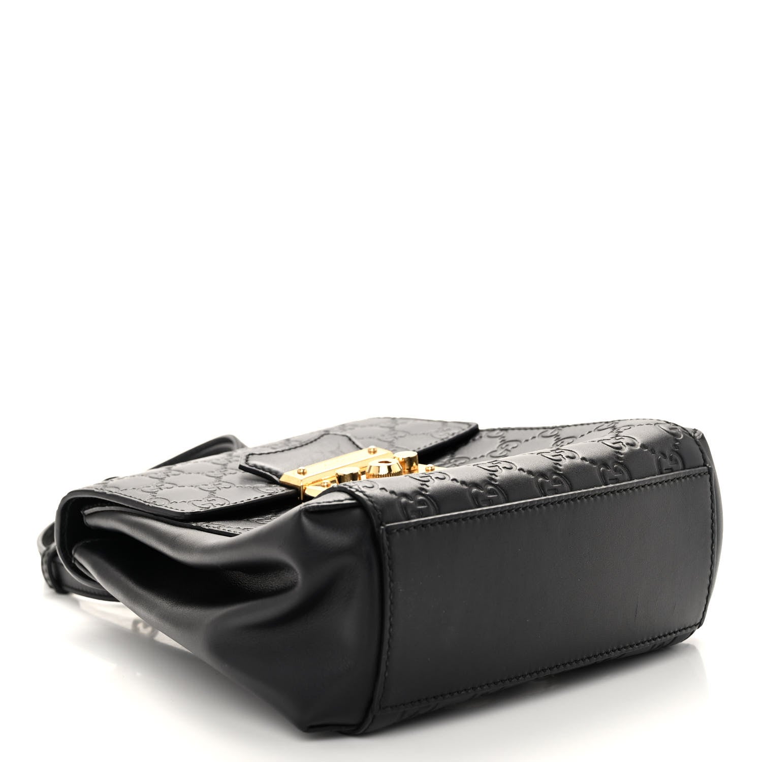 Gucci Guccissima Signature Padlock Backpack Black 4 of 9