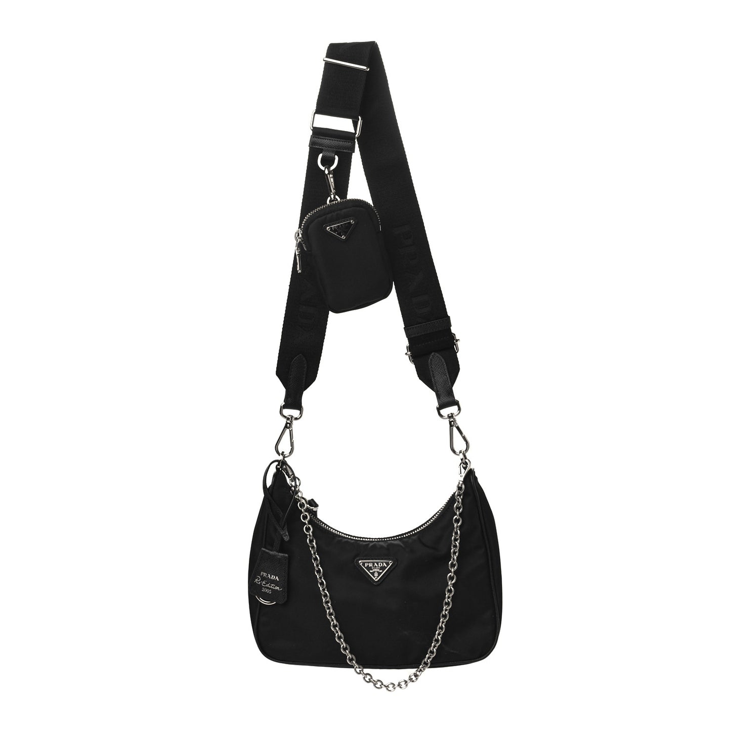 Nylon Re-Edition 2005 Shoulder Bag Black