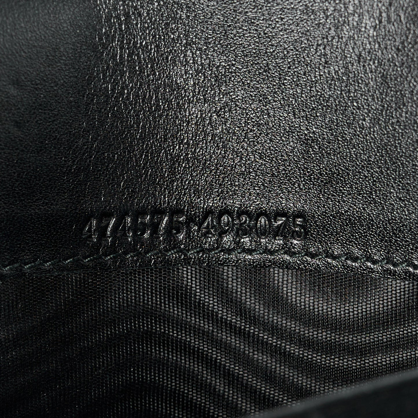 Calfskin Matelasse GG Marmont Chain Wallet Black