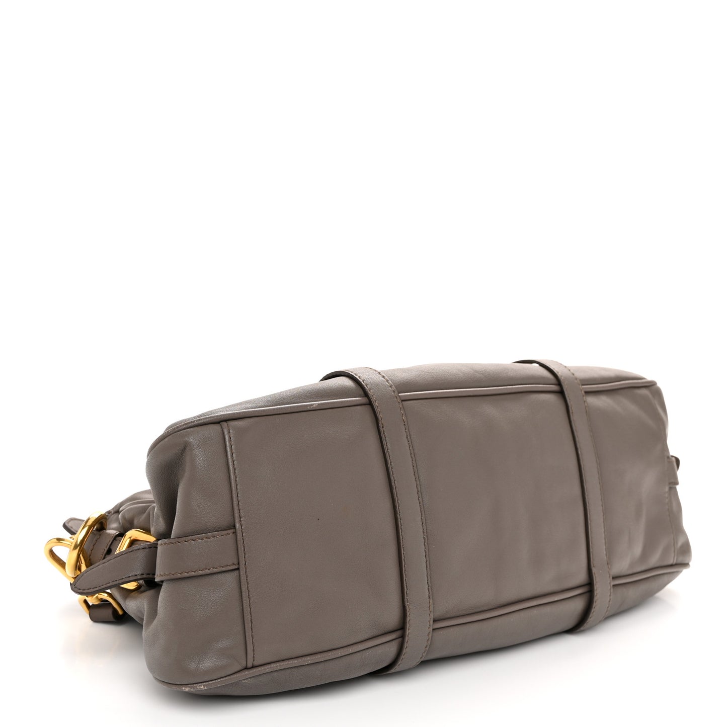 Soft Calf Shopping Satchel Bag Bambu