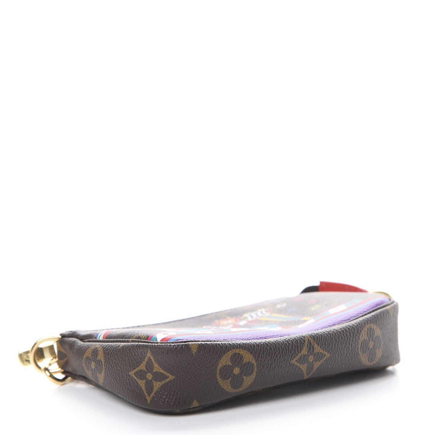 Monogram 2020 Christmas Animation Bumper Cars Mini Pochette Accessories Coquelicot