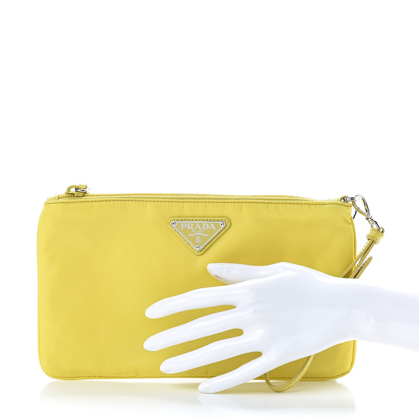 Tessuto Nylon Saffiano Wristlet Girasole