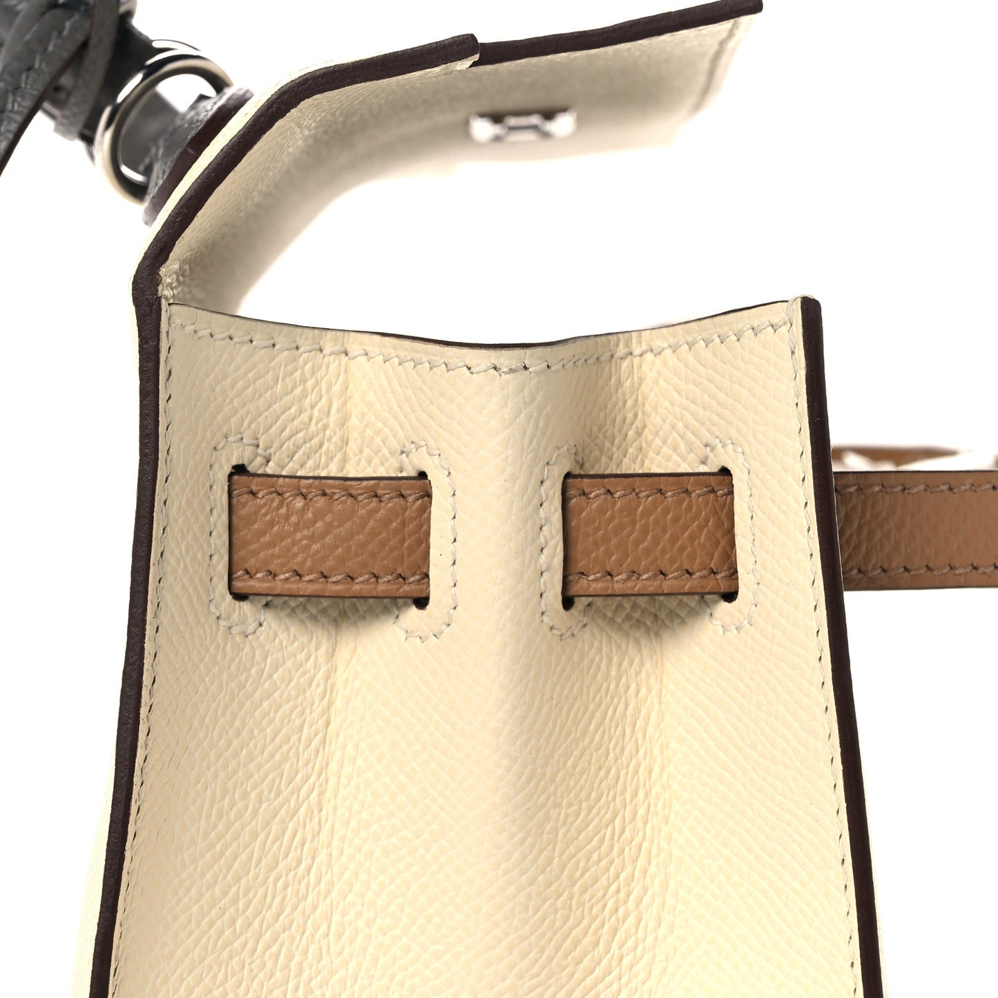 Epsom Tri-Color Kelly Sellier 25 Nata Chai Gris Meyer