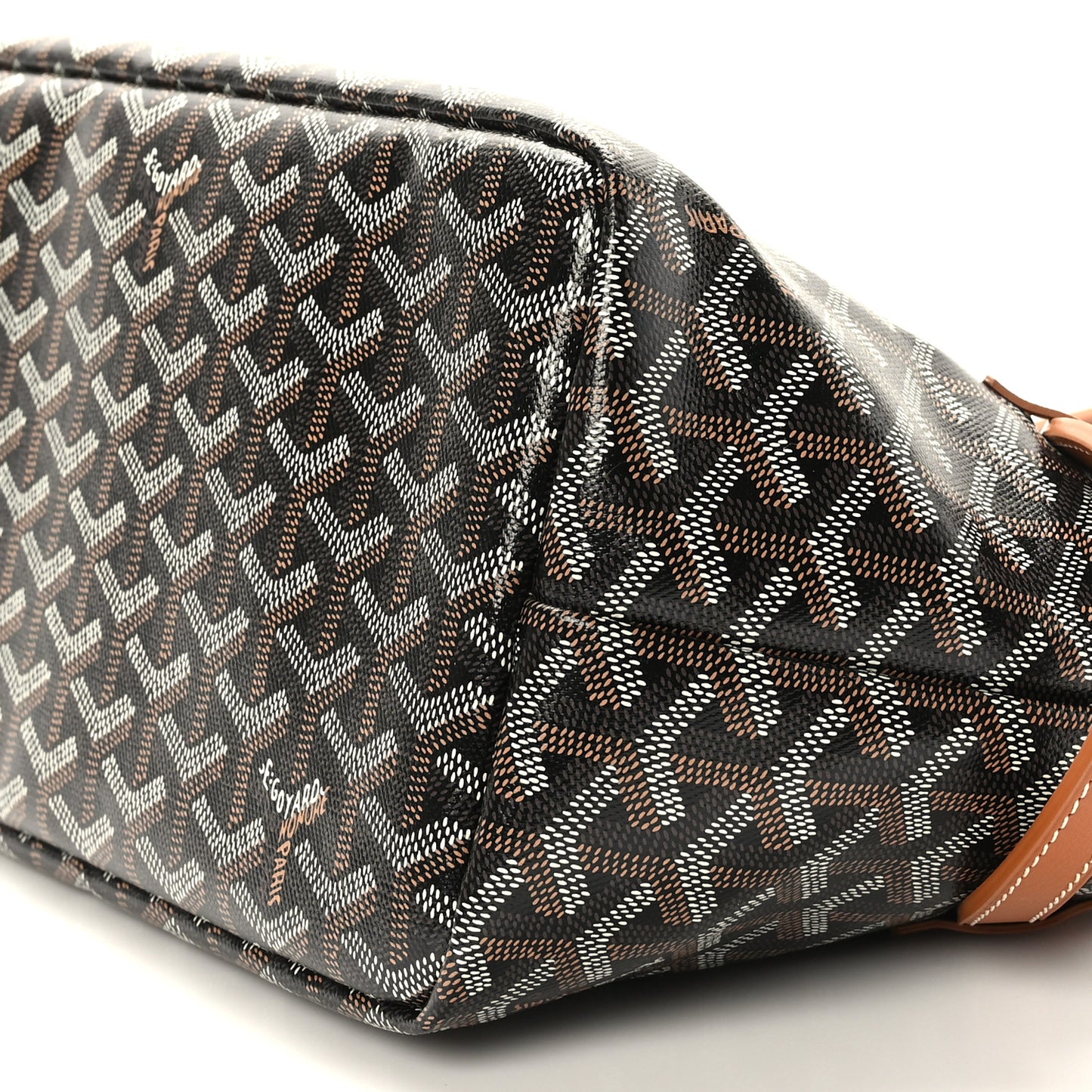Goyardine Chien Gris Bag Black Gold