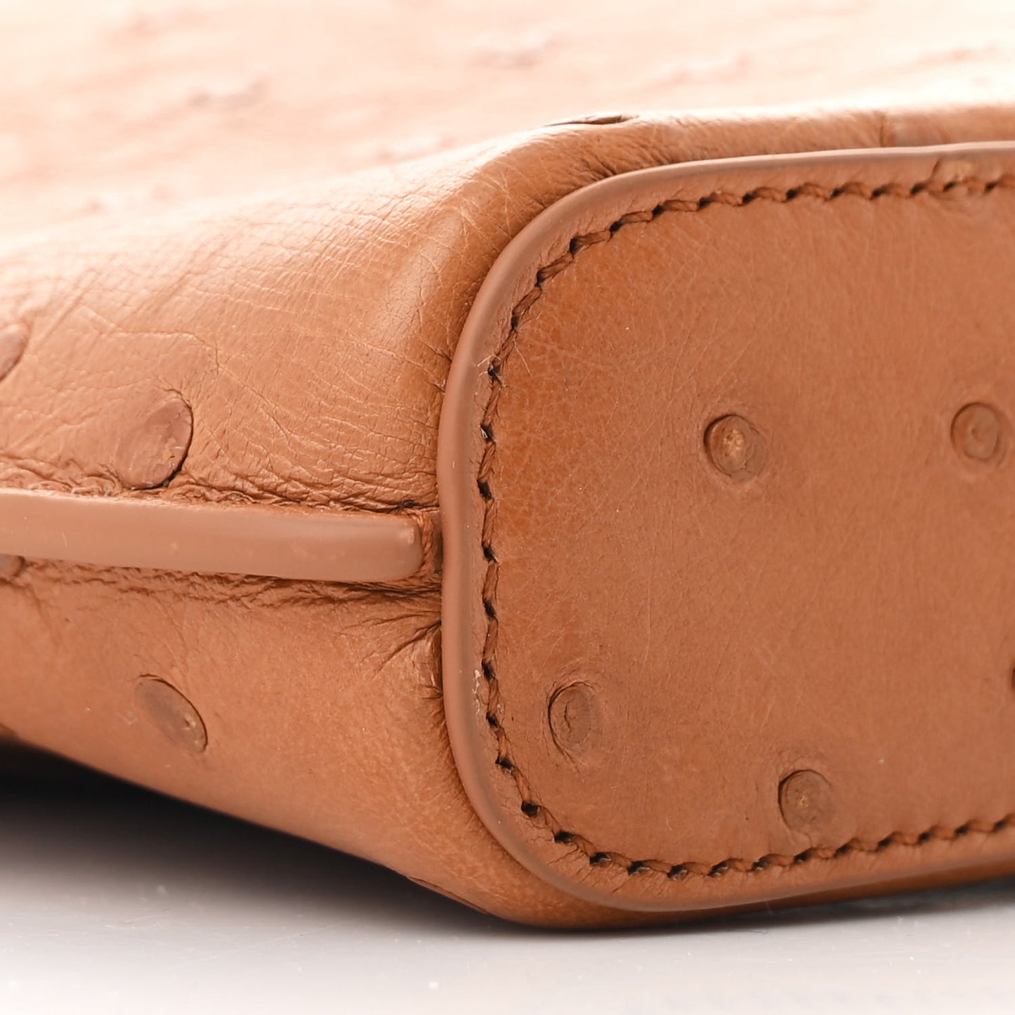 Ostrich Bale Phone Case Cognac