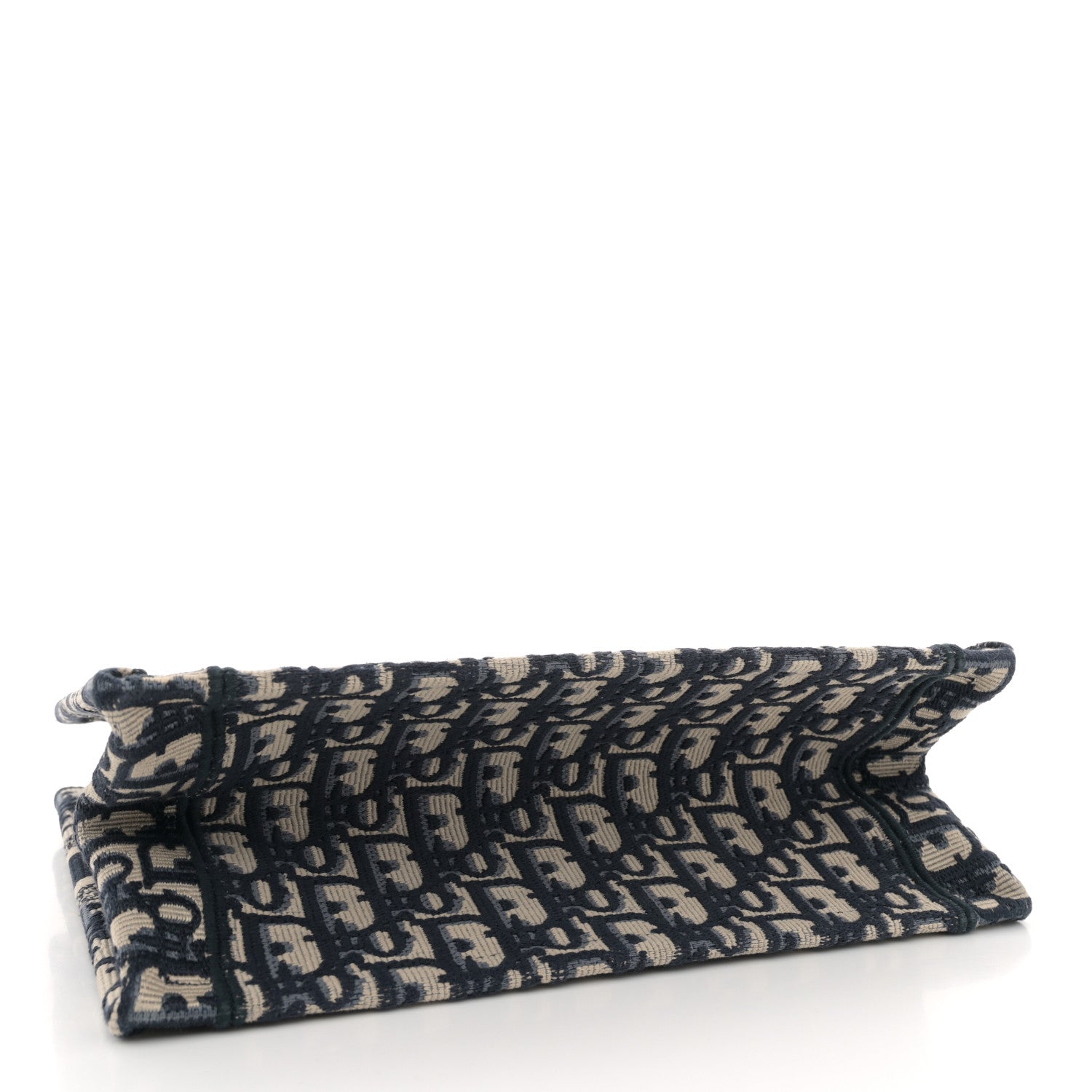 Christian Dior Oblique Small Book Tote Blue Multicolor 3 of 11