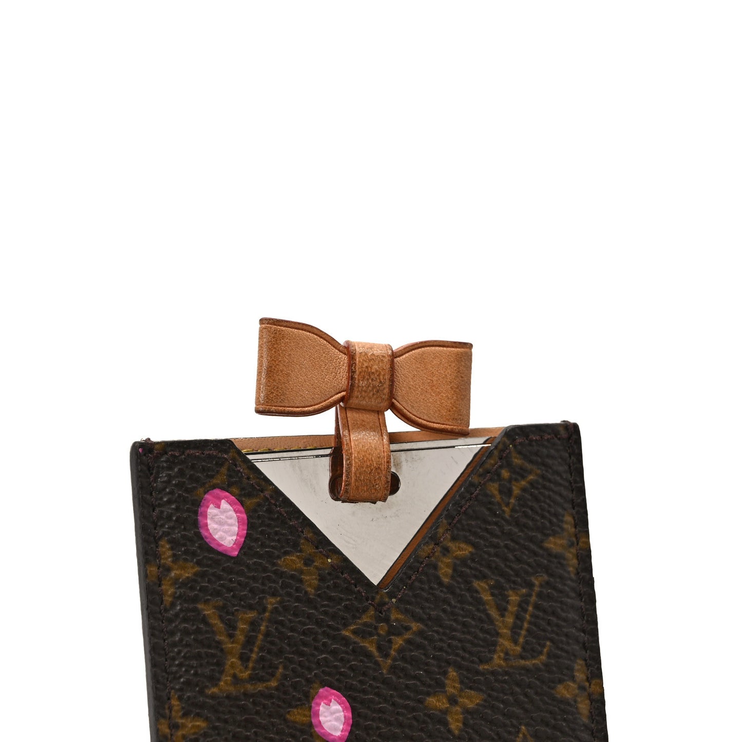 Monogram Cherry Blossom Mirror With Case Brown