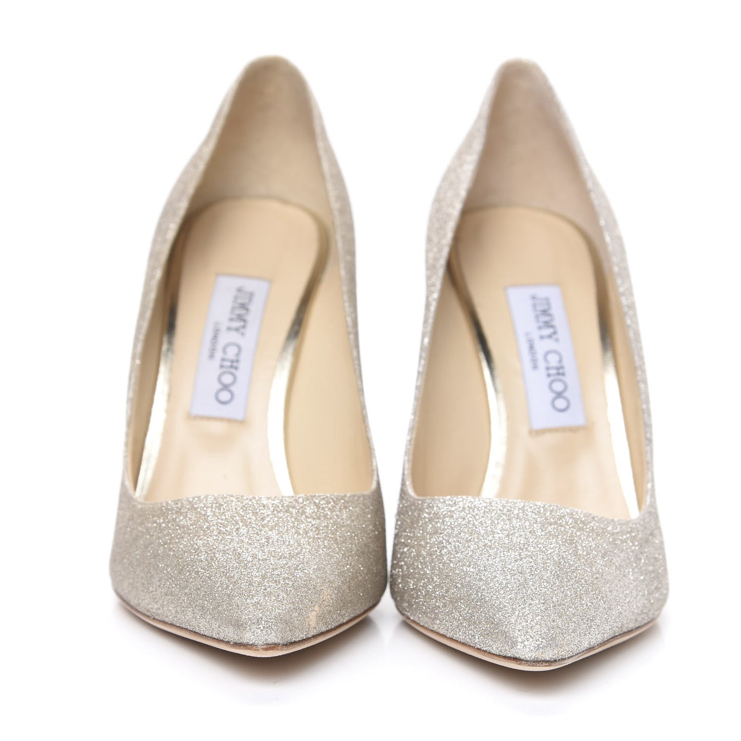 Dusty Glitter Romy 100 Pumps 38 Platinum Ice
