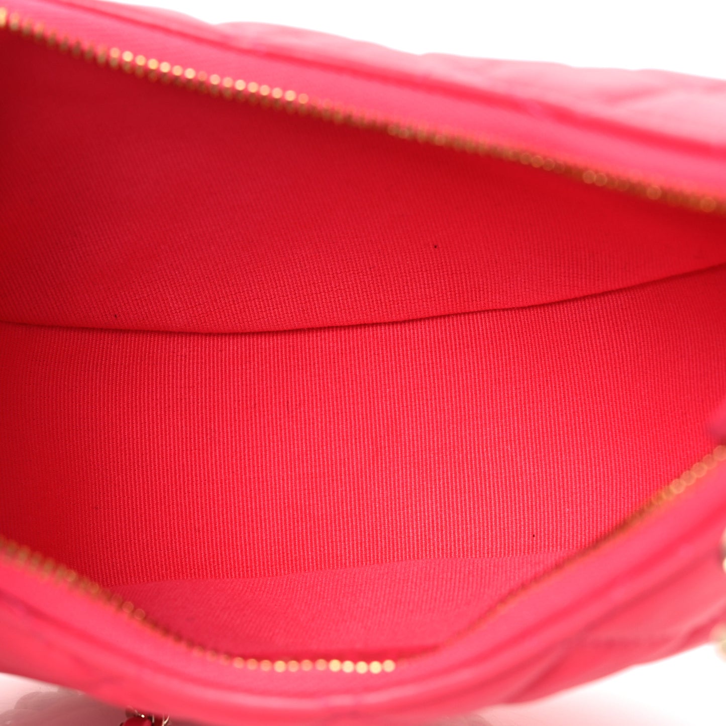 Lambskin Quilted Chain Around Hobo Pink