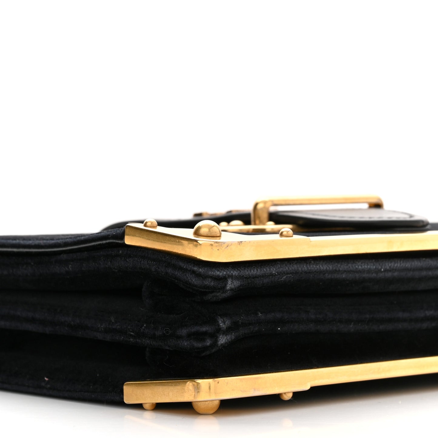 Velvet City Calfskin Cahier Bag Black