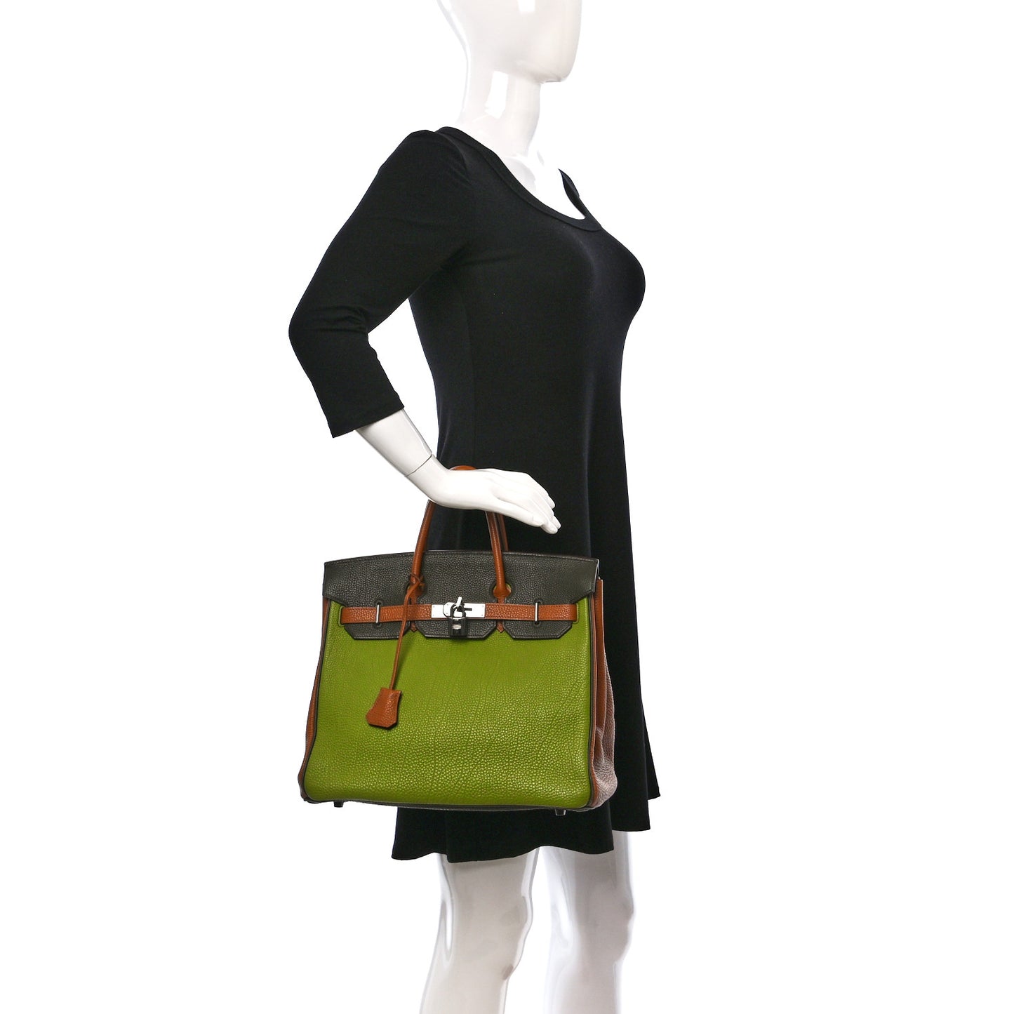 Fjord Togo Birkin HAC 32 Vert Anis Gold Vert Olive