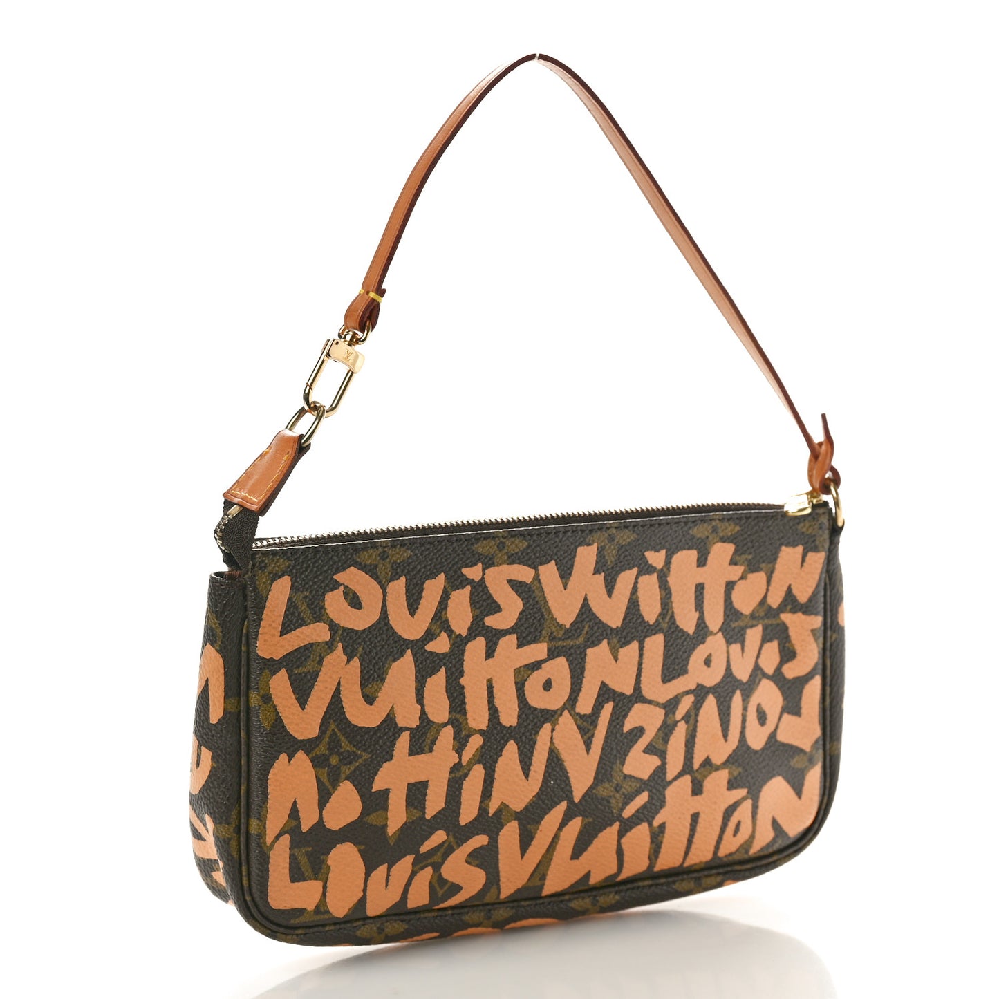 Monogram Graffiti Pochette Accessories Peach