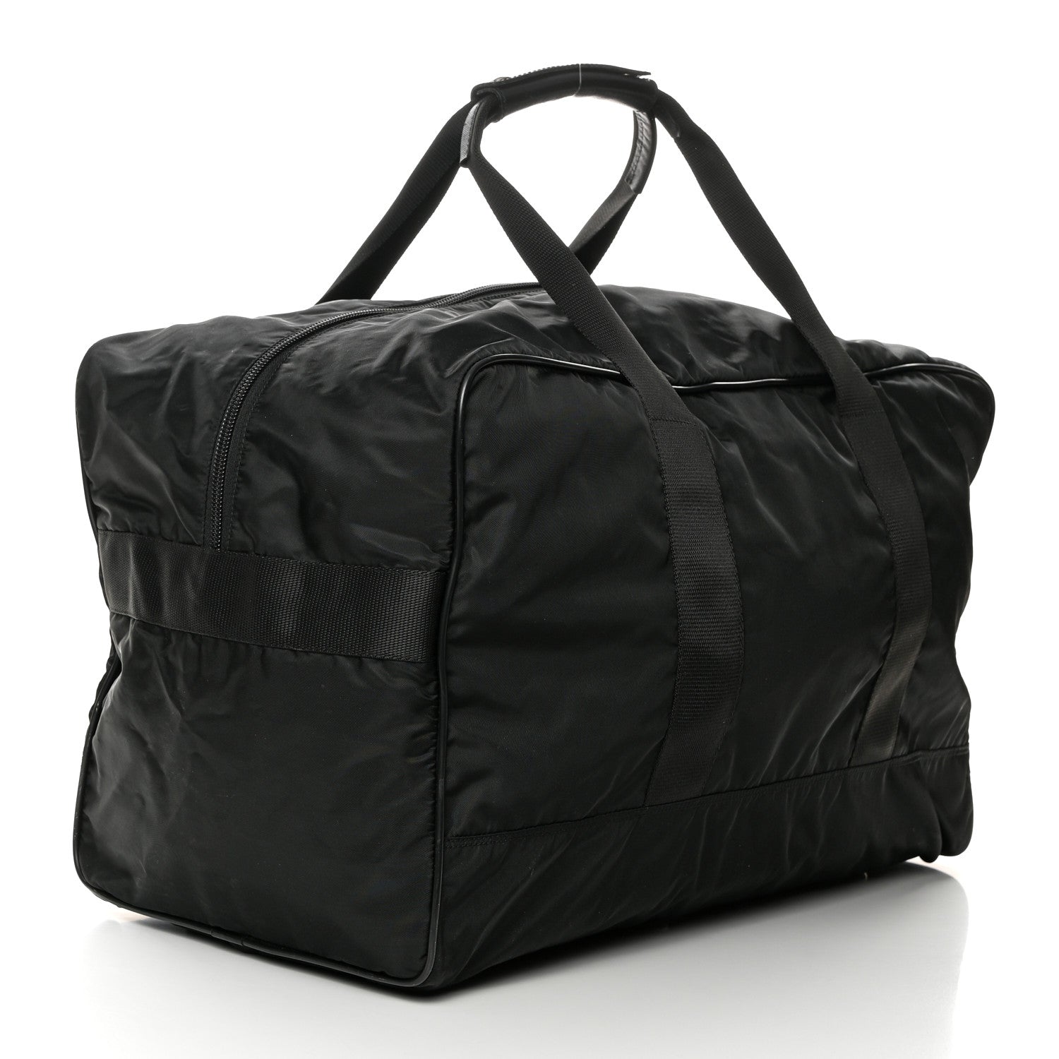 Prada Tessuto Nylon Saffiano Viaggio Carry On Travel Bag Black 2 of 13