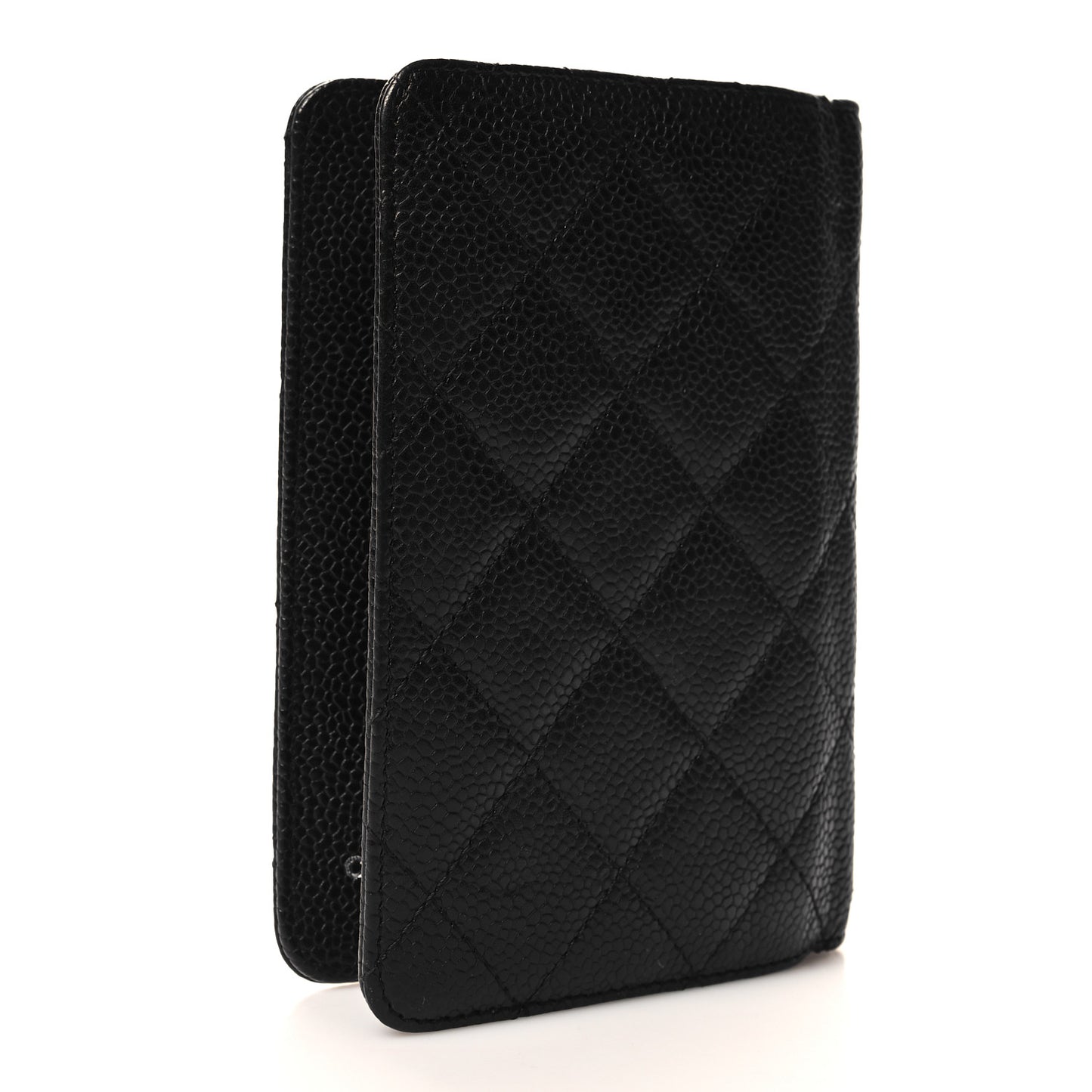 Caviar Quilted Agenda Cover Black