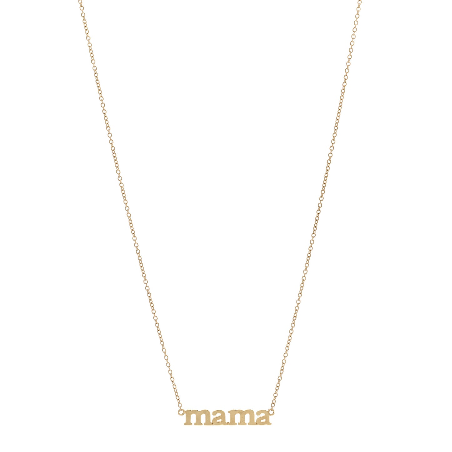 18K Yellow Gold Mama Necklace
