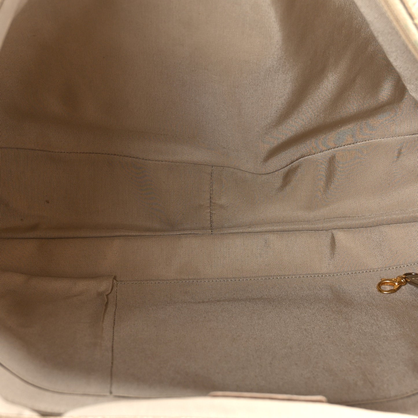 Metallic Calfskin Quilted Small XXL Travel Flap Bag Gold