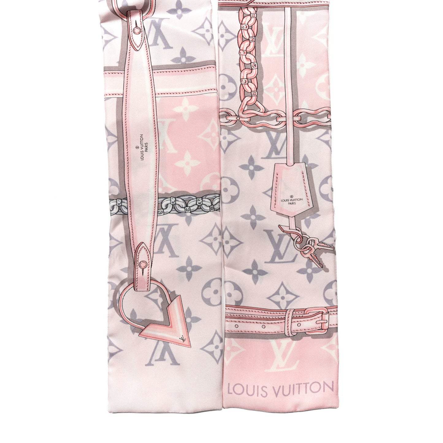 Silk Monogram Confidential Bandeau Light Pink