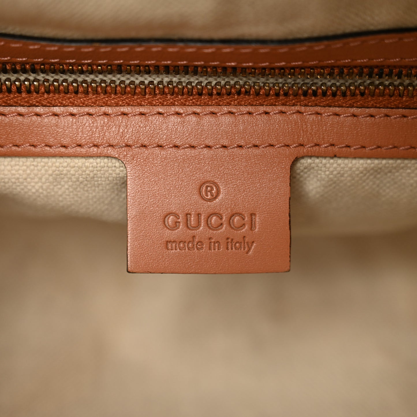 Monogram Vintage Web Small Boston Beige