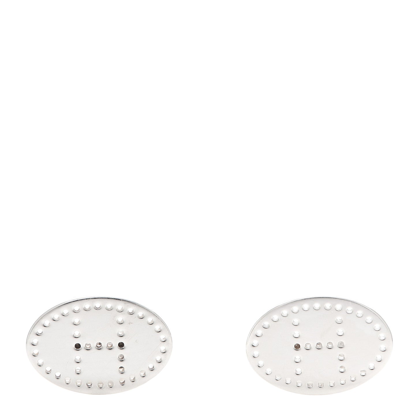 Sterling Silver Oval Cufflinks