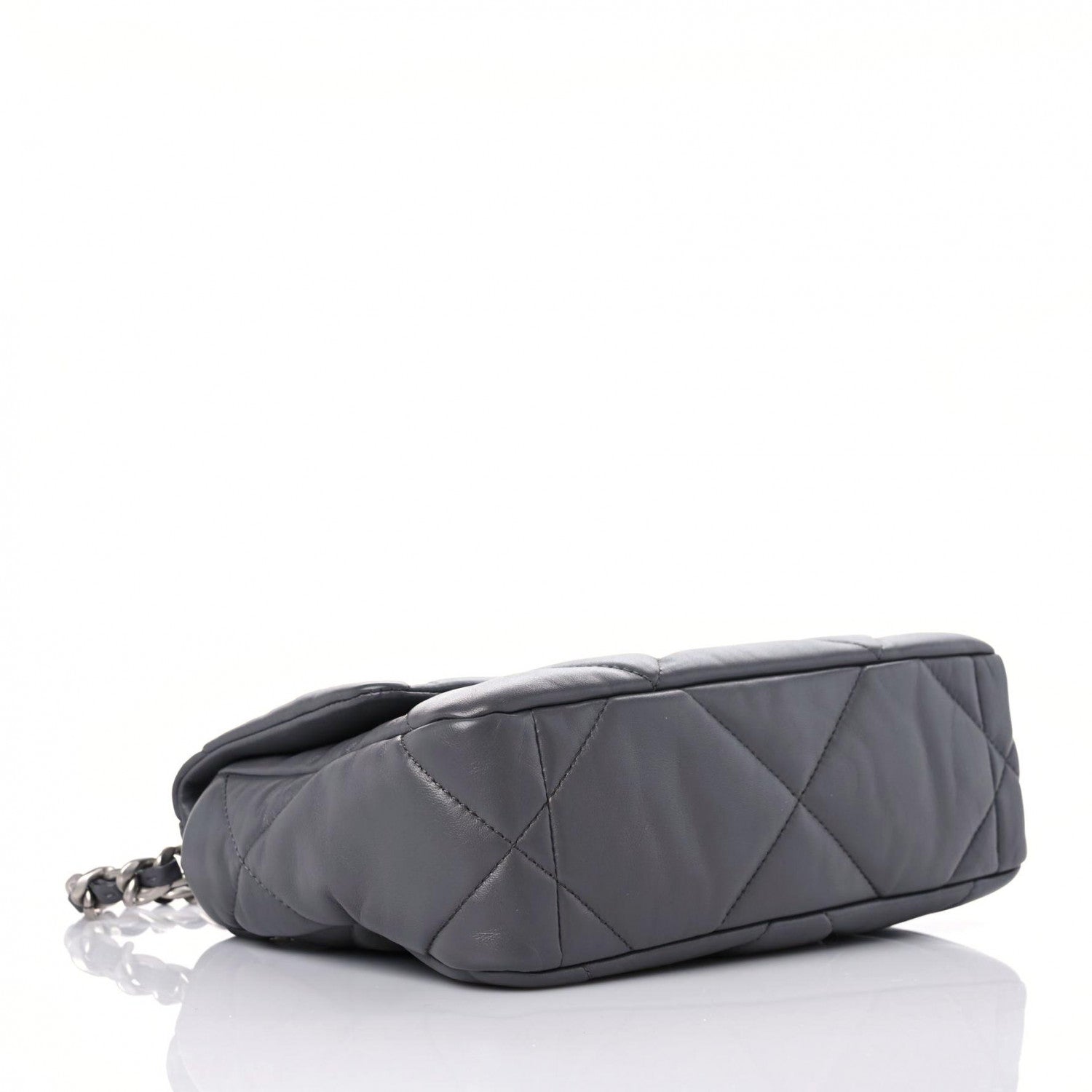 Chanel Lambskin Quilted Medium Chanel 19 Flap Dark Grey 4 of 9