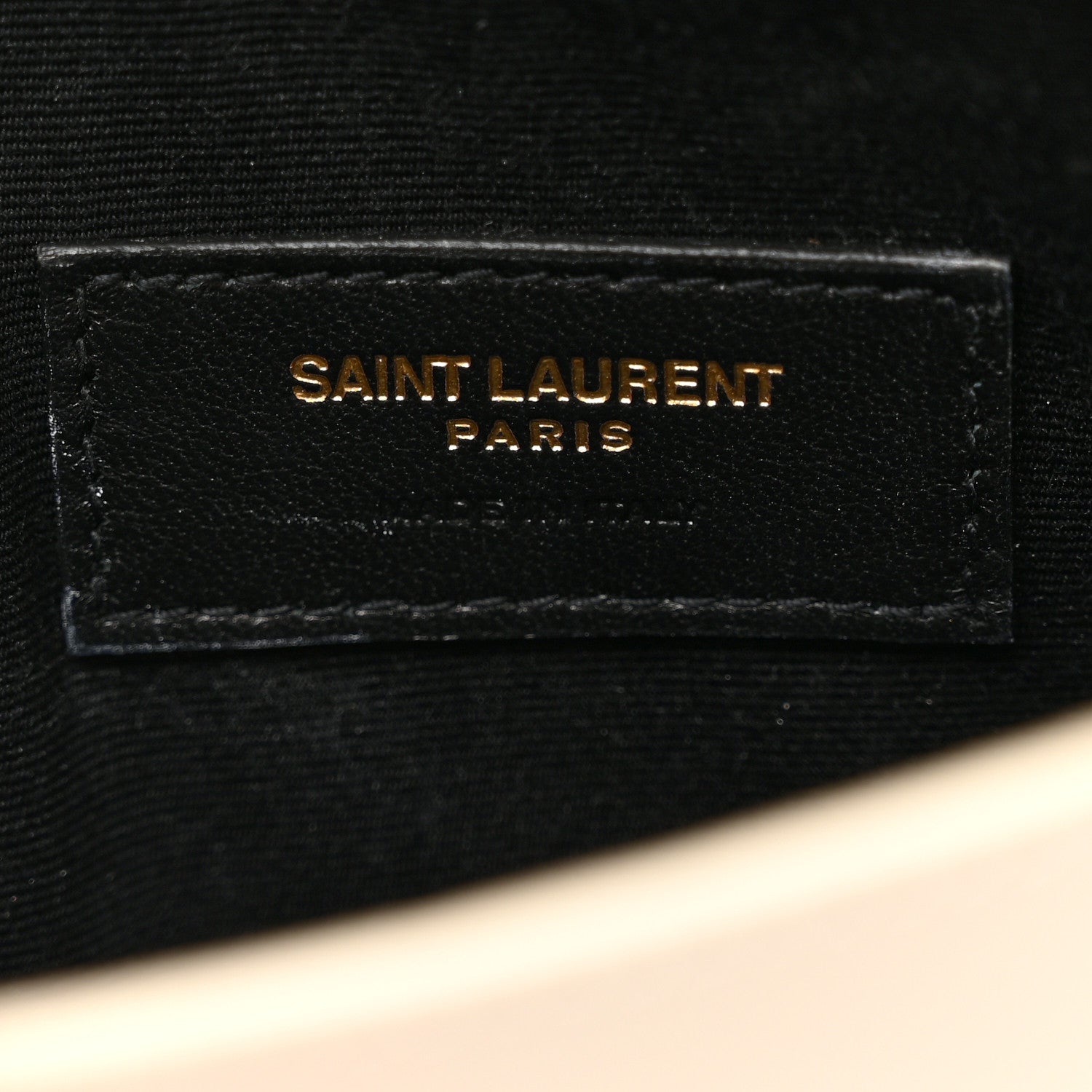 Saint Laurent Smooth Shiny Calfskin Uptown Pouch Crema Soft 6 of 8