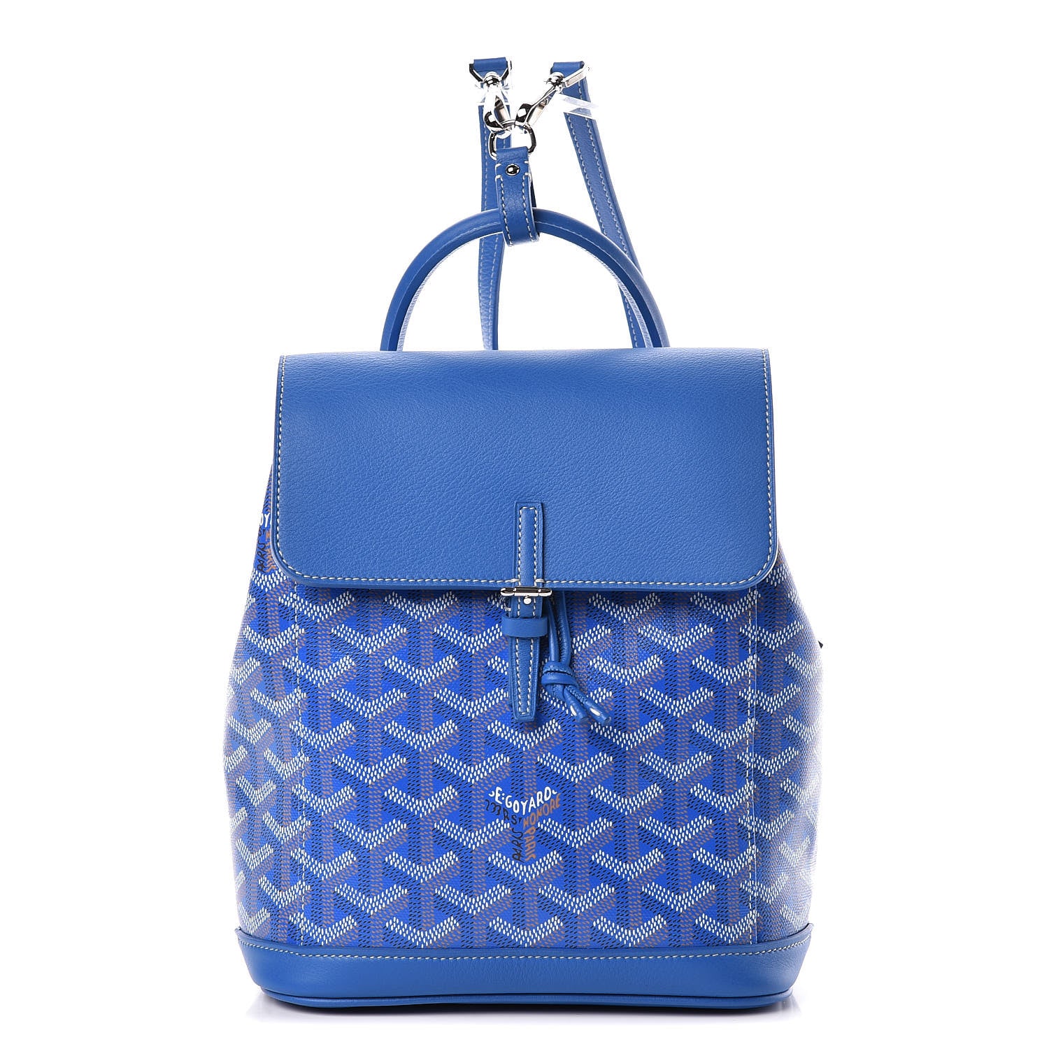 Goyard Goyardine Calfskin Mini Alpin Backpack Sky Blue 453789