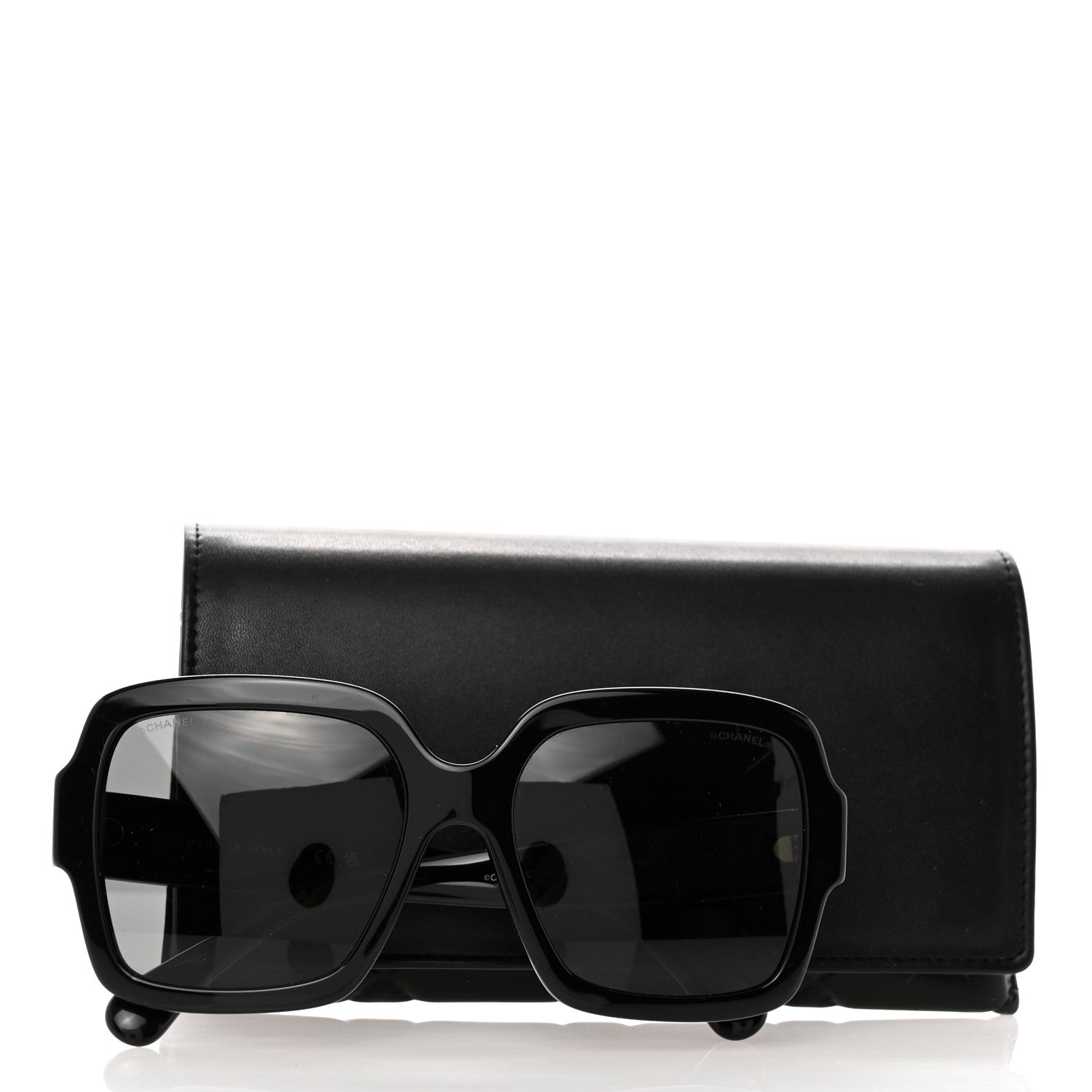 Chanel Acetate Square Heart Sunglasses 5479-A Black 8 of 8