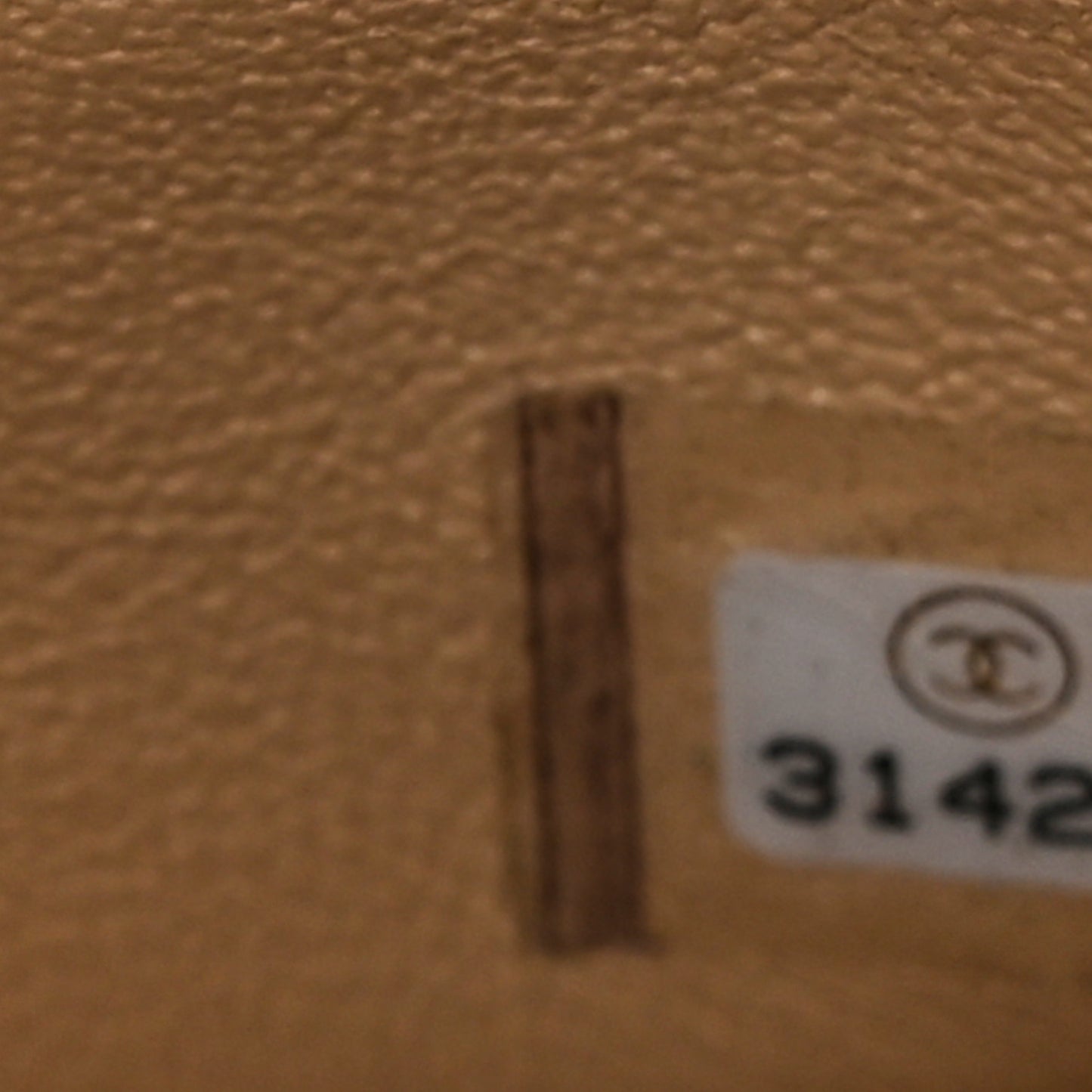 Caviar Quilted Small Double Flap Beige