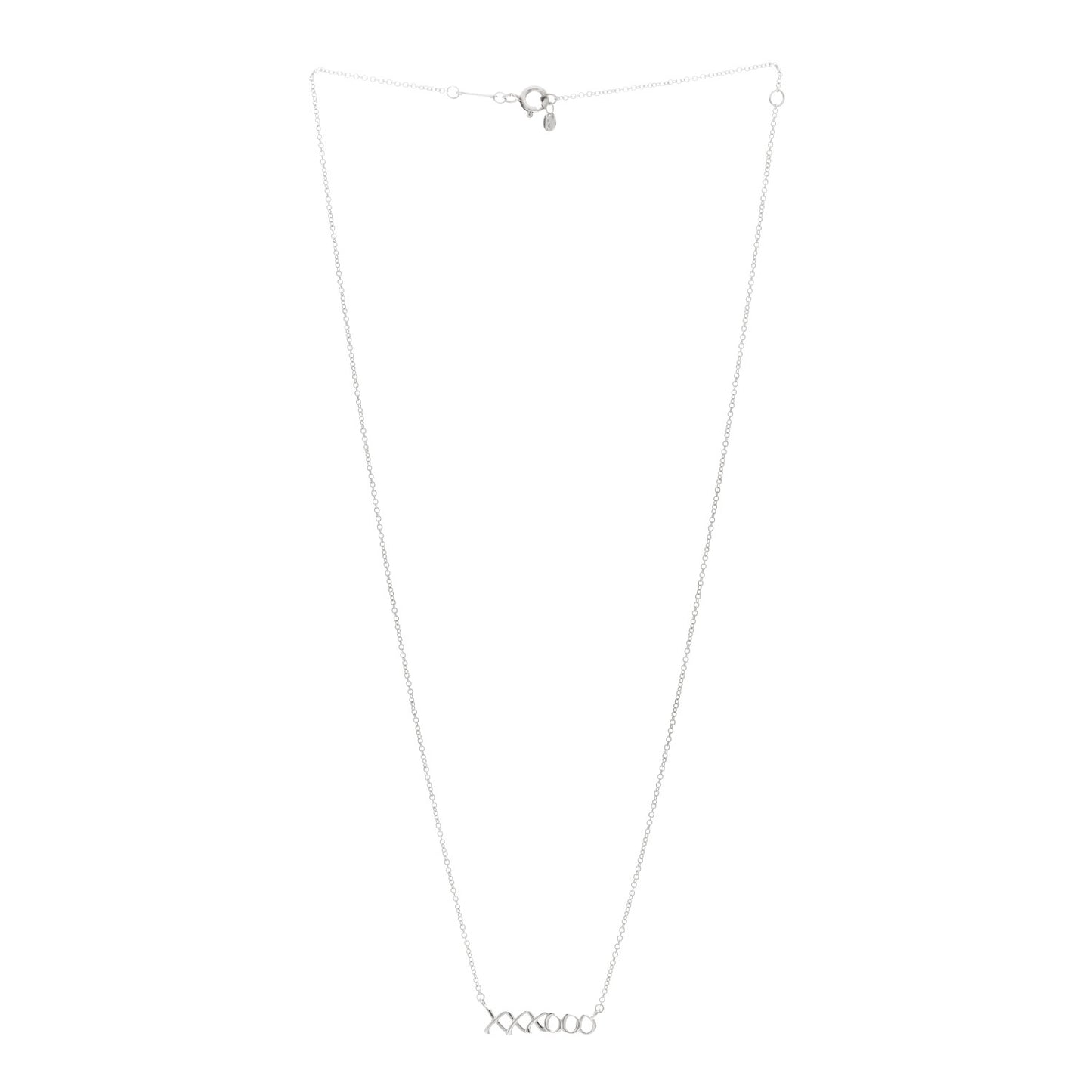 Sterling Silver Paloma's Graffiti Love and Kisses Pendant Necklace