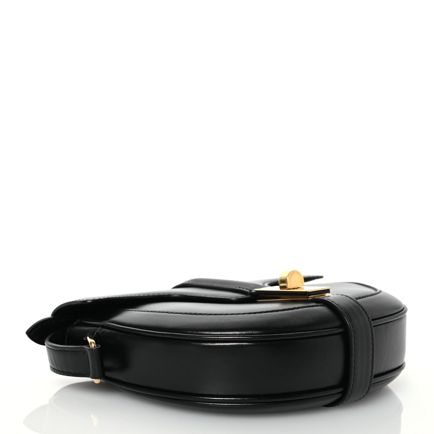 Satinated Calfskin Besace Small 16 Black