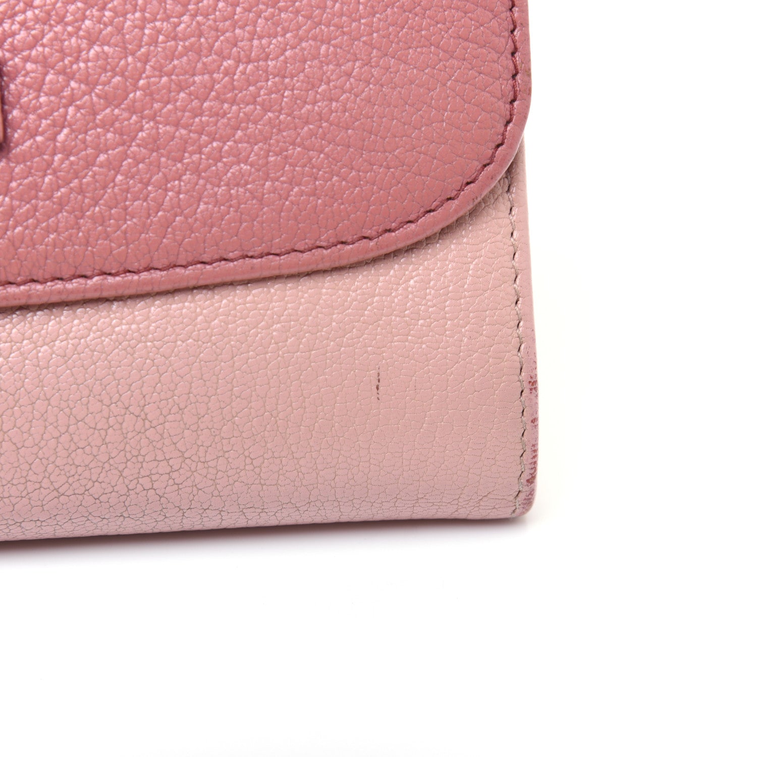 Miu Miu Goatskin Madras Bi-Color Continental Wallet Anticho Orchidea 18 of 26