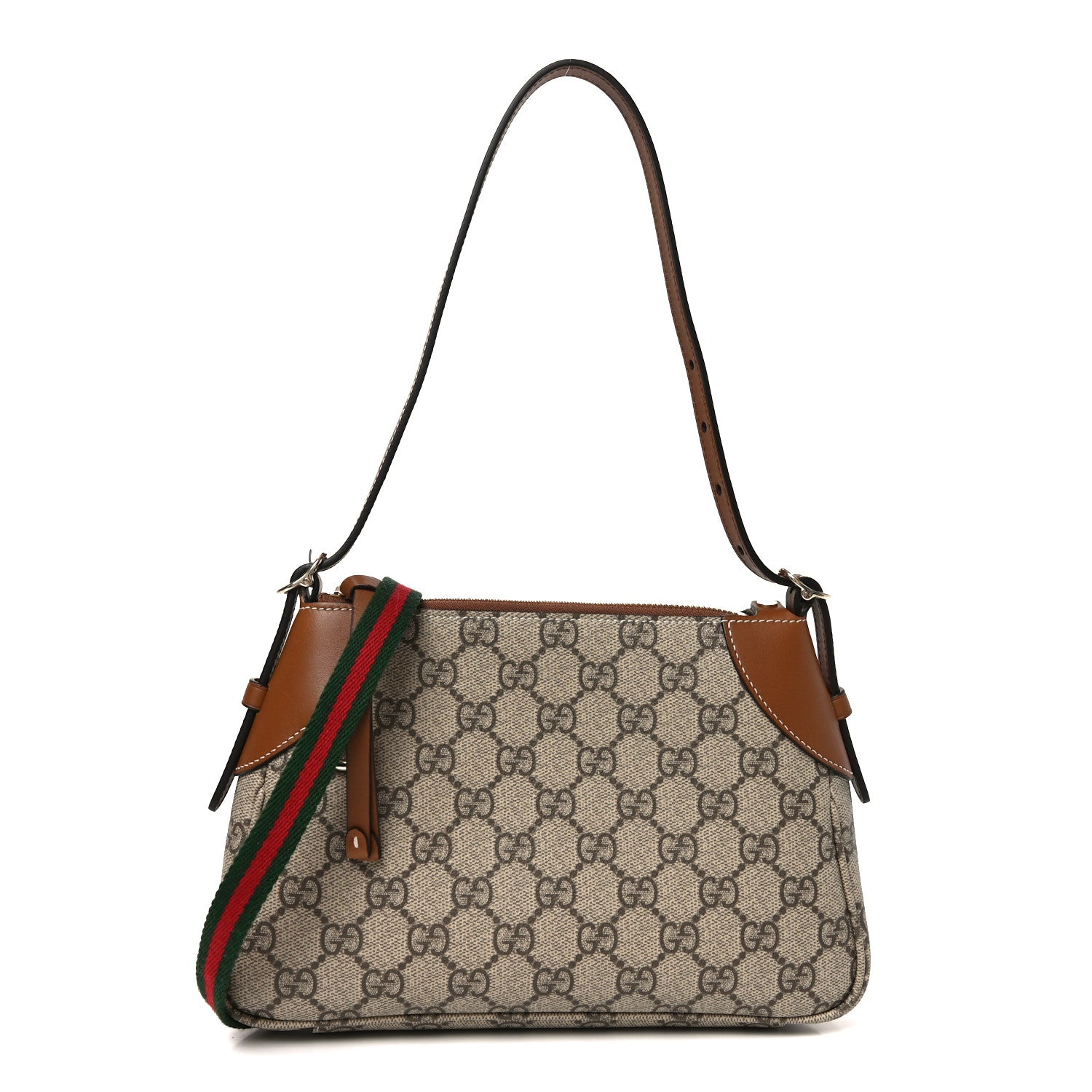 Gucci GG Supreme Monogram Textured Calfskin Small Emblem  display picture 1
