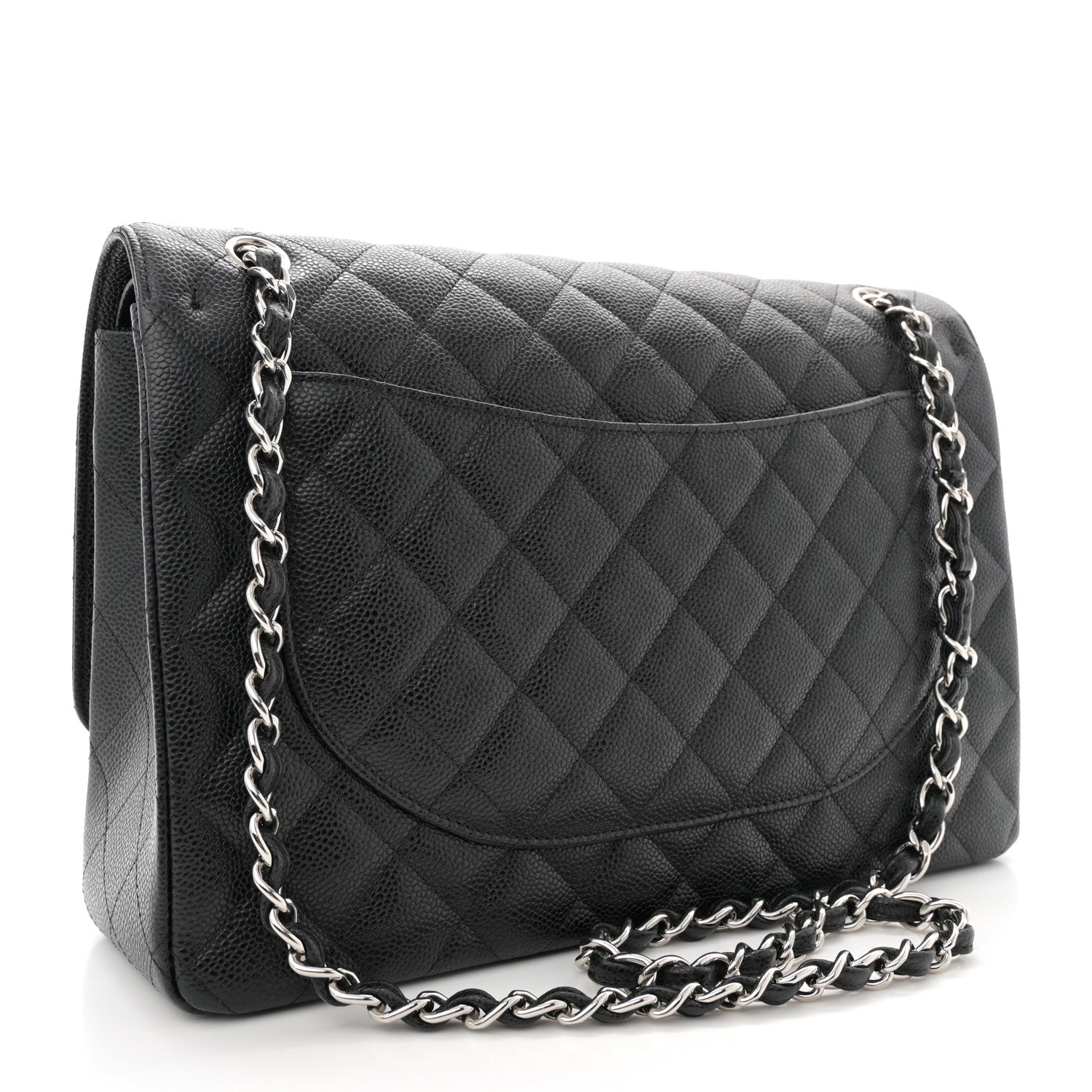 Chanel Caviar Quilted Maxi Double Flap Black 3 of 11