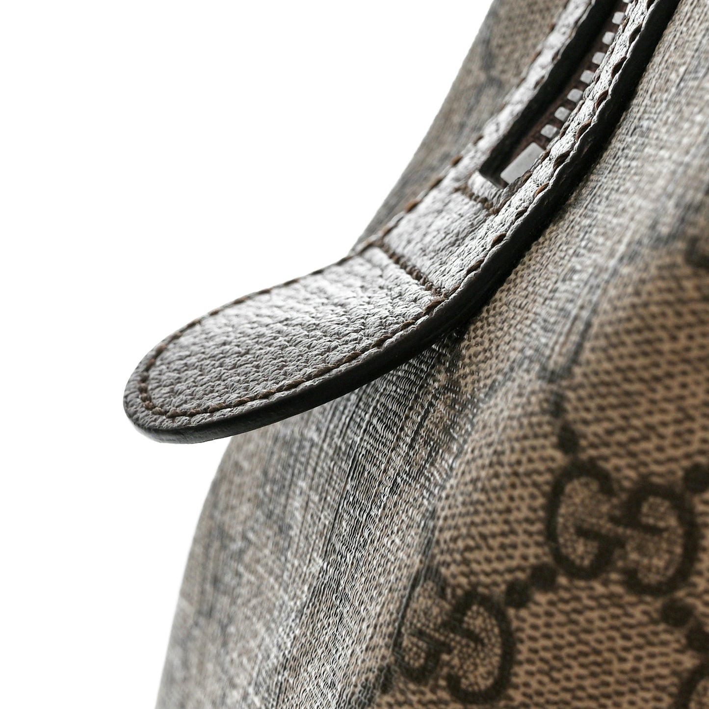 GG Supreme Monogram Textured Dollar Calfskin Web Large Savoy Duffle Bag Beige Ebony New Acero